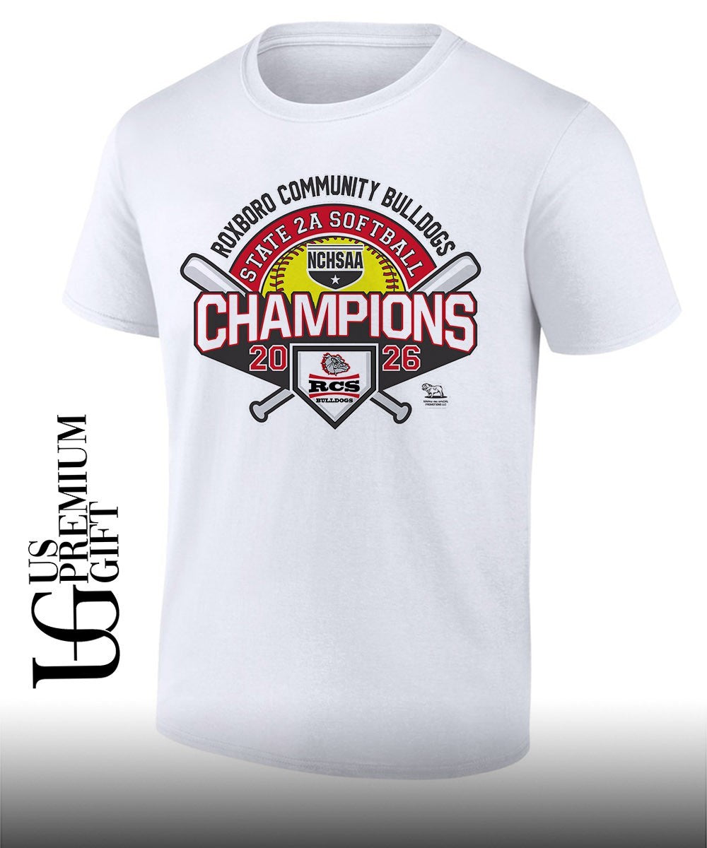 Roxboro Community Bulldogs NCHSAA 2A Softball State Champions 2026 shirt Unisex T-shirt, Sweatshirt, Hoodie, Long Sleeve Tee - T-Shirt, Sweatshirt, Hoodie