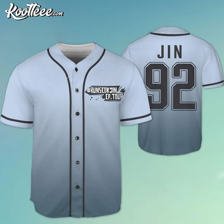 Run SeokJin Ep Tour Jin BTS Kpop Baseball Jersey Unisex T-shirt, Sweatshirt, Hoodie, Long Sleeve Tee - T-Shirt, Sweatshirt, Hoodie