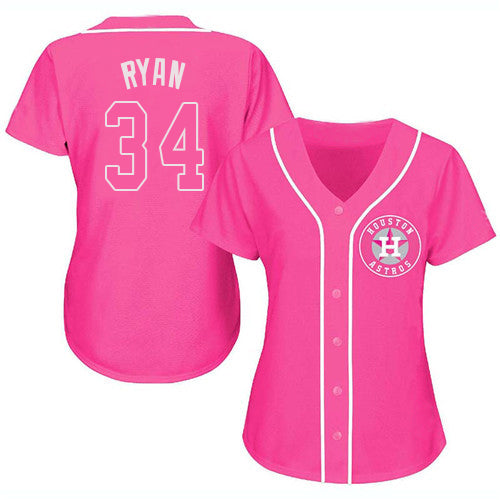 Baseball Jersey Houston Astros Nolan Ryan Pink Fashion Stitched Jerseys baseball jersey product view 1