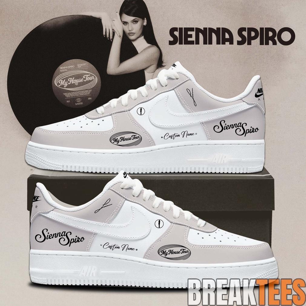 SIENNA SPIRO My House Tour 2026 Signature AF1 Shoes Unisex T-shirt, Sweatshirt, Hoodie, Long Sleeve Tee - T-Shirt, Sweatshirt, Hoodie