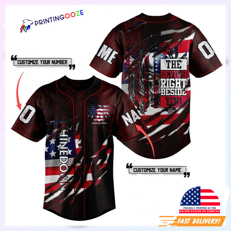 Shinedown Baseball Jersey, Shinedown The Revolutions Tour 2023 Merch Unisex T-shirt, Sweatshirt, Hoodie, Long Sleeve Tee - T-Shirt, Sweatshirt, Hoodie