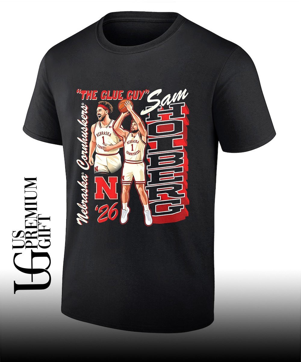 Sam Hoiberg The Glue Guy Nebraska Cornhuskers graphic shirt Unisex T-shirt, Sweatshirt, Hoodie, Long Sleeve Tee - T-Shirt, Sweatshirt, Hoodie