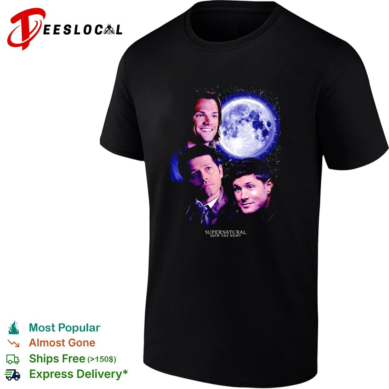 Sam Winchester Castiel and Dean Winchester Supernatural Join the Hunt shirt Unisex T-shirt, Sweatshirt, Hoodie, Long Sleeve Tee - T-Shirt, Sweatshirt, Hoodie