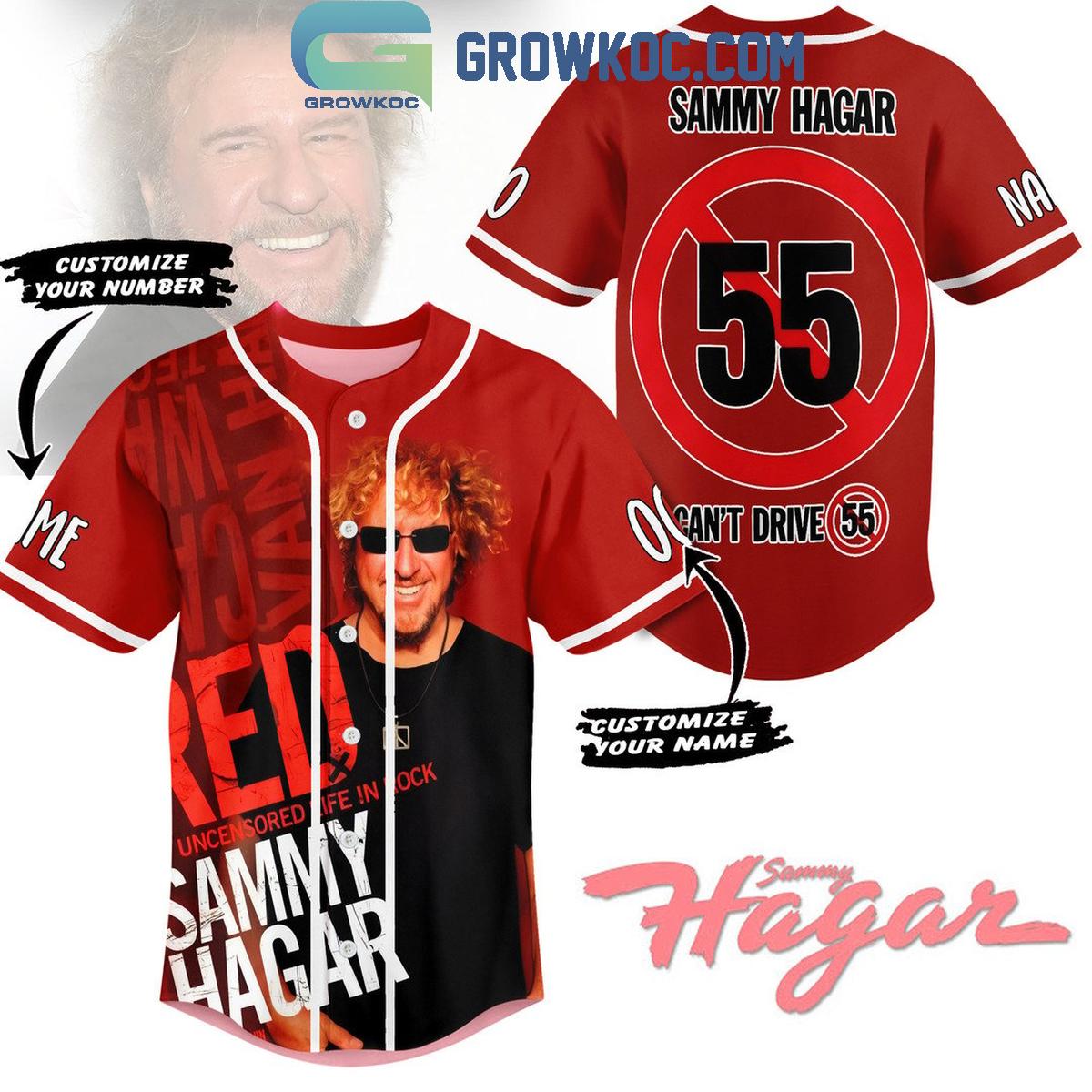 Sammy Hagar Red My Uncensored Life in Rock Personalized Baseball Jersey Unisex T-shirt, Sweatshirt, Hoodie, Long Sleeve Tee - T-Shirt, Sweatshirt, Hoodie