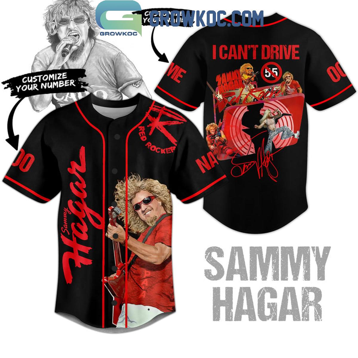 Sammy Hager Red Rocket I Can Not Drive Personalized Baseball Jersey Unisex T-shirt, Sweatshirt, Hoodie, Long Sleeve Tee - T-Shirt, Sweatshirt, Hoodie