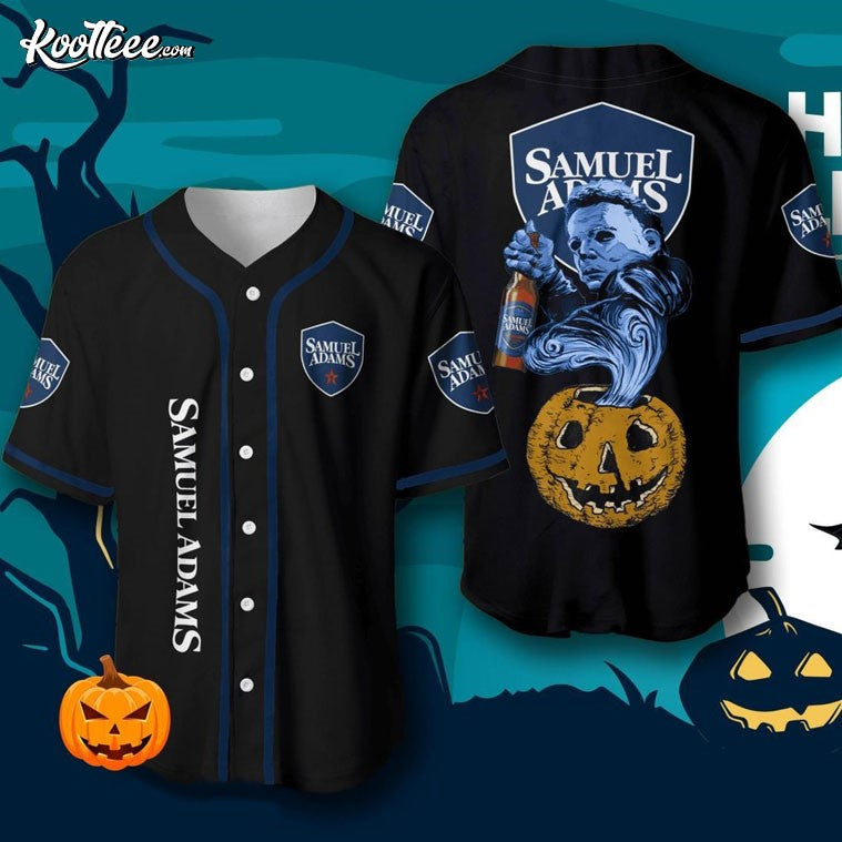 Samuel Adams Michael Myers Halloween Baseball Jersey Unisex T-shirt, Sweatshirt, Hoodie, Long Sleeve Tee - T-Shirt, Sweatshirt, Hoodie