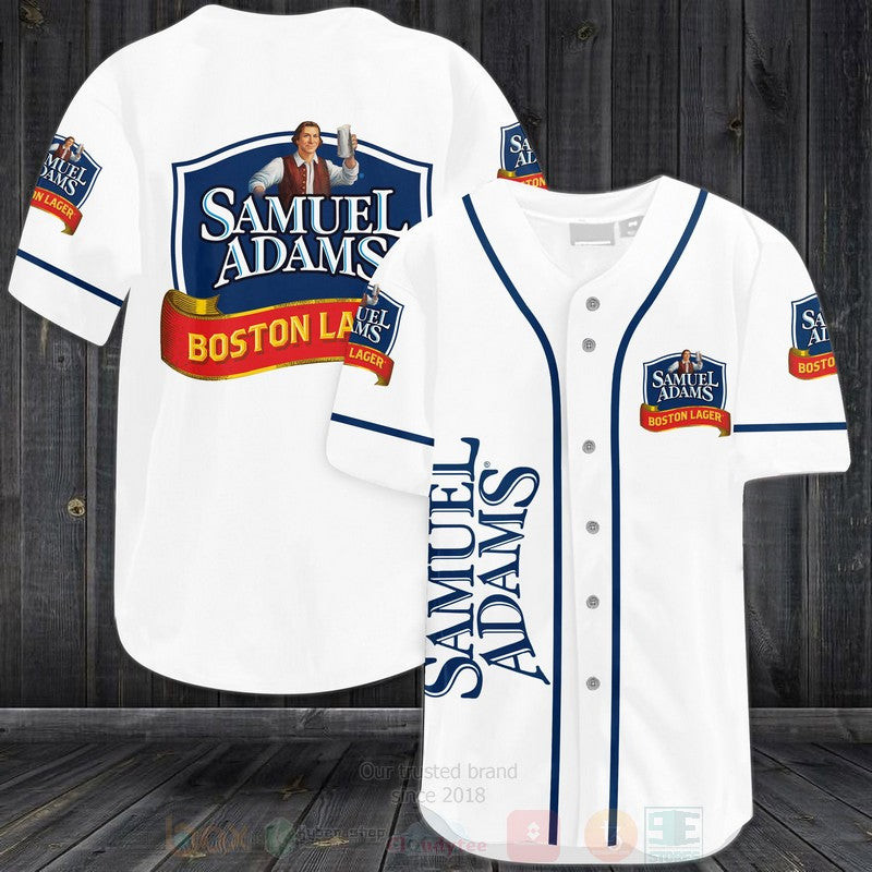 FASHION Samuel Adams Boston Lager Baseball Jerseys Botton Shirt Unisex T-shirt, Sweatshirt, Hoodie, Long Sleeve Tee - T-Shirt, Sweatshirt, Hoodie