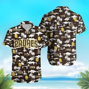 San Diego Padres Hawaiian Shirt White Palm Islands For Summer - Padres Hawaiian Shirt Unisex T-shirt, Sweatshirt, Hoodie, Long Sleeve Tee - T-Shirt, Sweatshirt, Hoodie