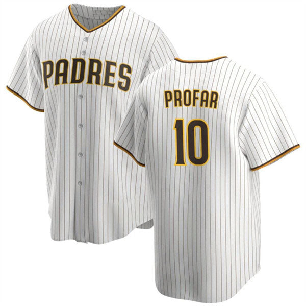San Diego Padres #10 Jurickson Profar White Cool Base Baseball Stitched Jersey baseball jersey product view 1