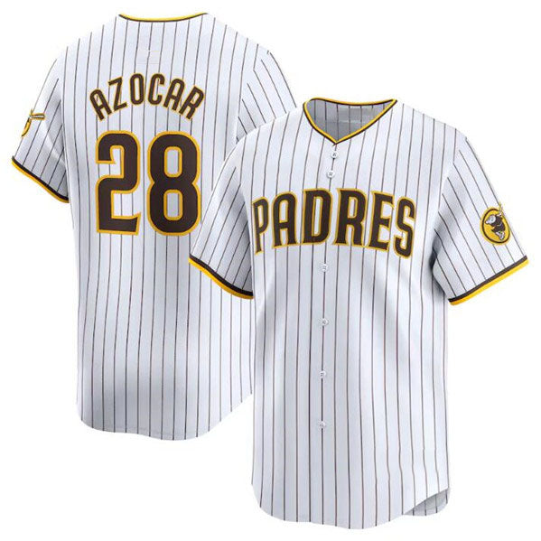 San Diego Padres #28 Jose Azocar White 2024 Home Limited Baseball Stitched Jersey baseball jersey product view 1