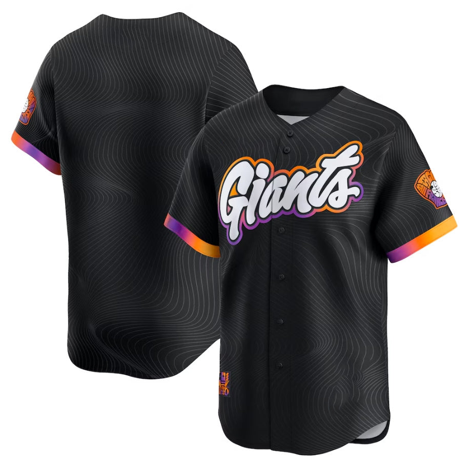 San Francisco Giants Anthracite 2025 City Connect Limited Baseball Jersey baseball jersey product view 1