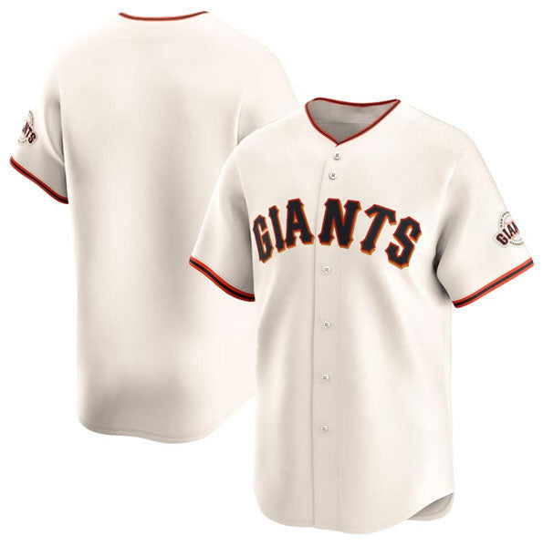 San Francisco Giants Blank Cream Home Limited Stitched Baseball Jersey baseball jersey product view 1