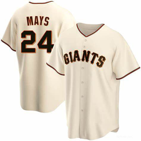 San Francisco Giants #24 Willie Mays Cream Cool Base Stitched Baseball Jersey baseball jersey product view 1