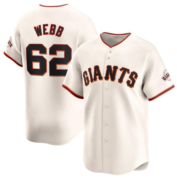 San Francisco Giants #62 Logan Webb Cream Cool Base Stitched Baseball Jersey baseball jersey product view 1