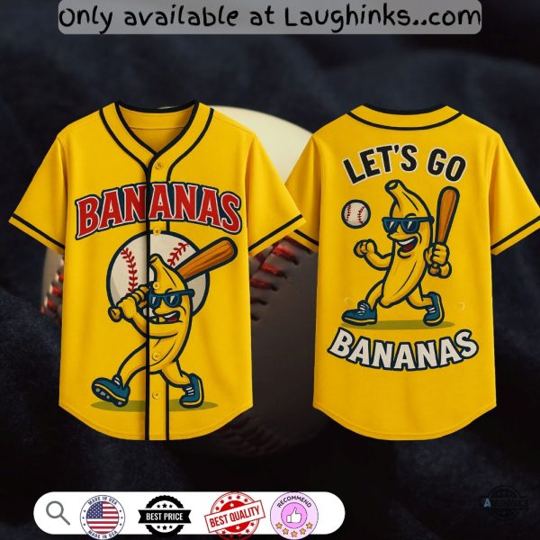 Savannah Bananas Baseball Jersey Shirt Unisex T-shirt, Sweatshirt, Hoodie, Long Sleeve Tee - T-Shirt, Sweatshirt, Hoodie