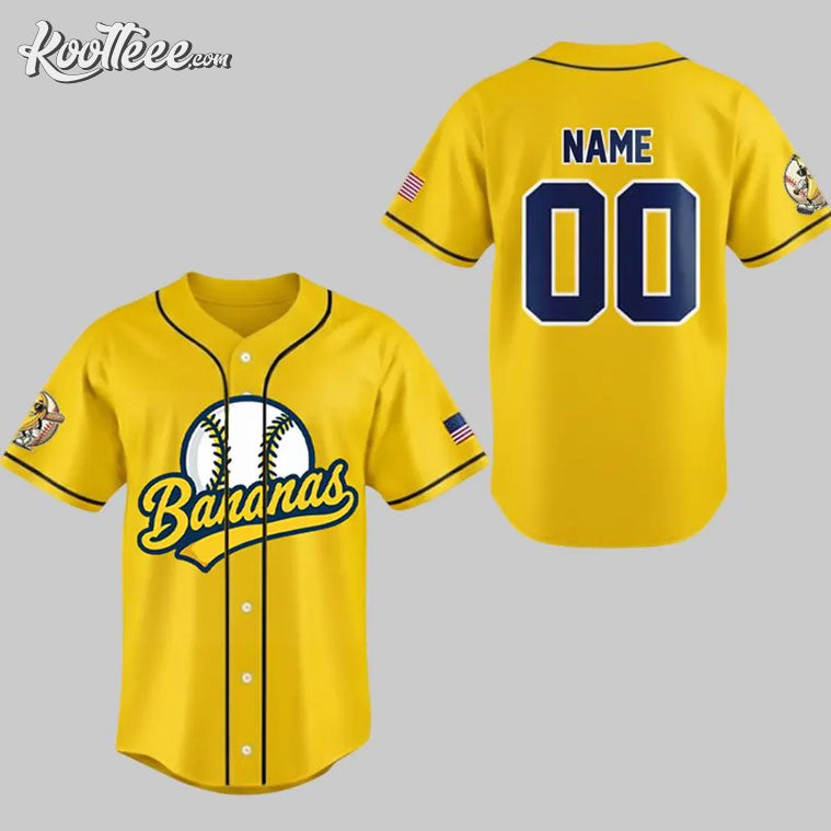 Savannah Bananas Custom Baseball Jersey Unisex T-shirt, Sweatshirt, Hoodie, Long Sleeve Tee - T-Shirt, Sweatshirt, Hoodie