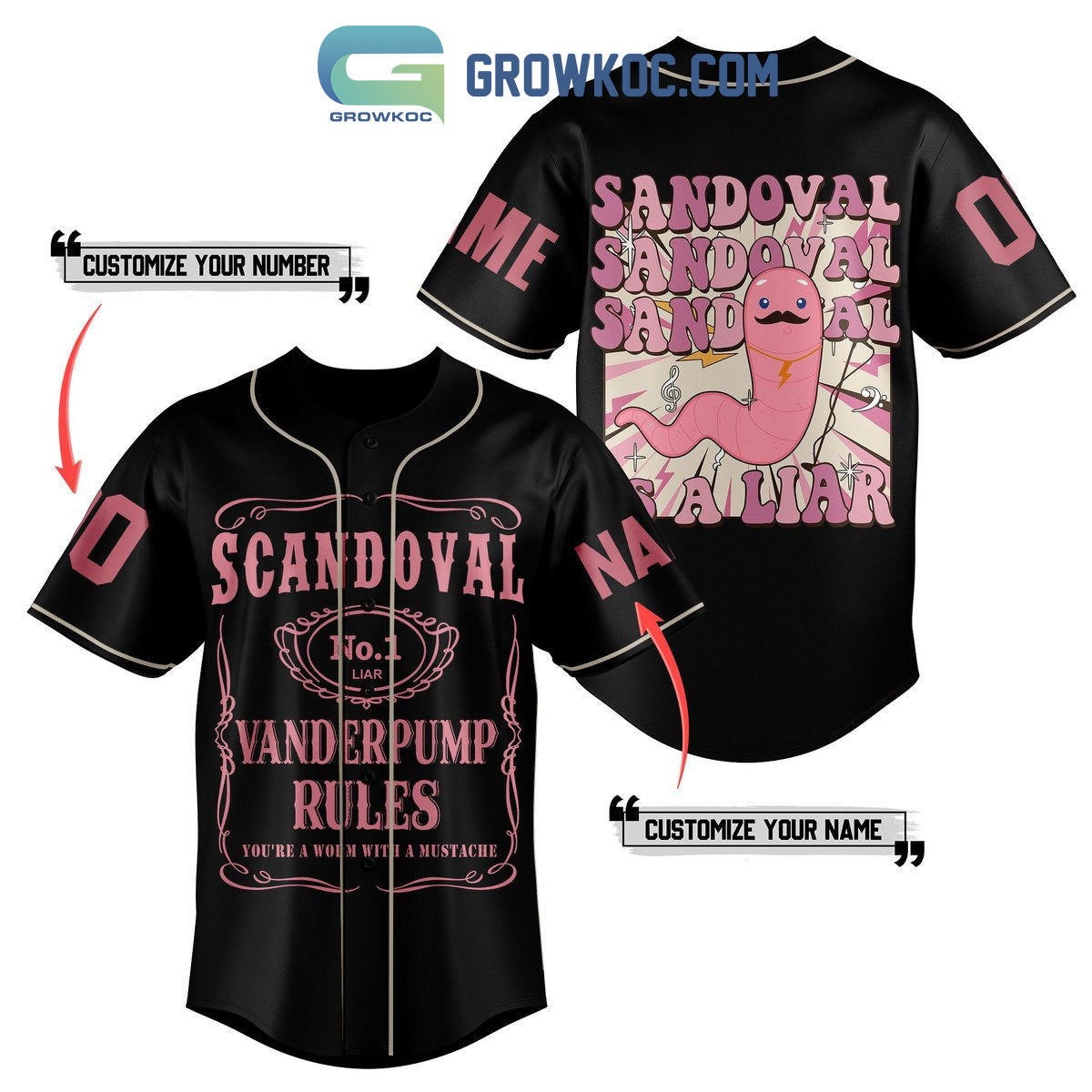 Scandoval No 1 Liar Vanderpump Rules Personalized Baseball Jersey Unisex T-shirt, Sweatshirt, Hoodie, Long Sleeve Tee - T-Shirt, Sweatshirt, Hoodie