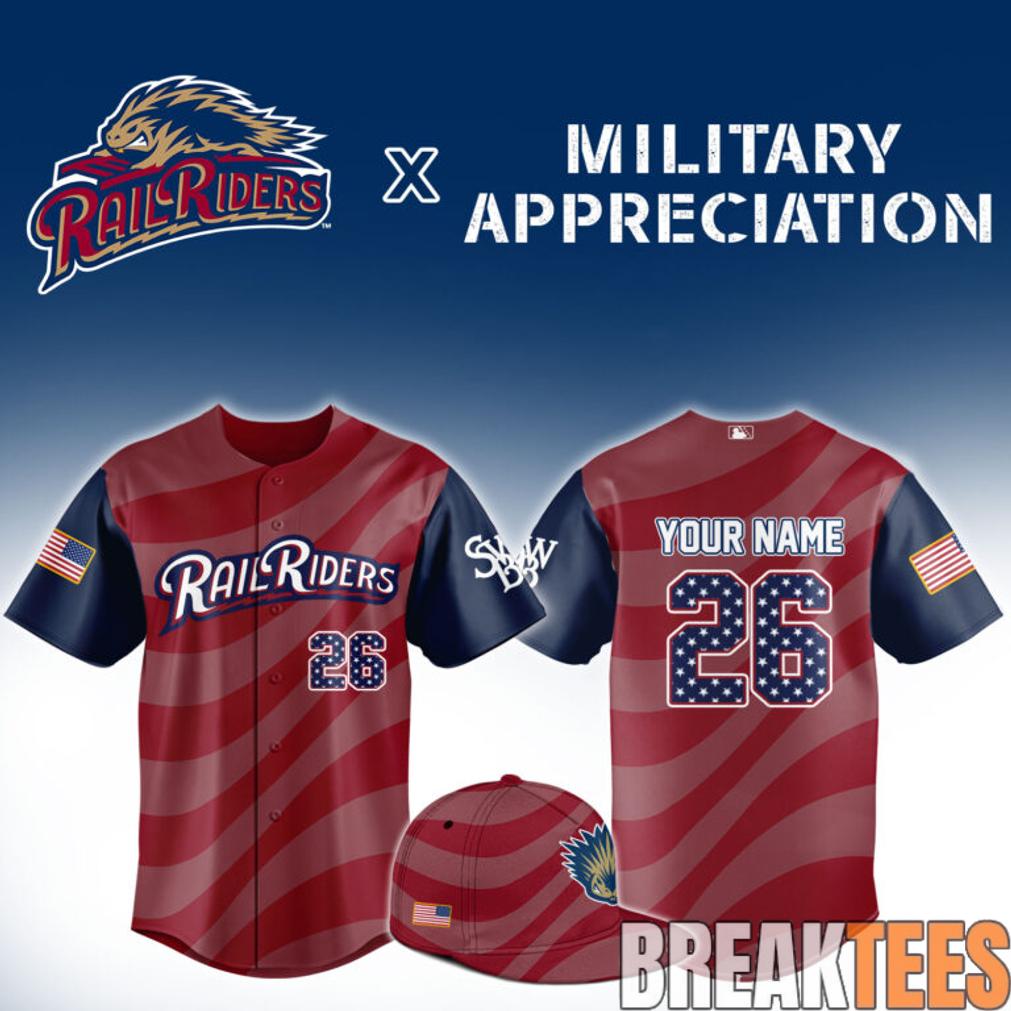 ScrantonWilkes-Barre RailRiders Military Appreciation Limited Edition Jersey Unisex T-shirt, Sweatshirt, Hoodie, Long Sleeve Tee - T-Shirt, Sweatshirt, Hoodie