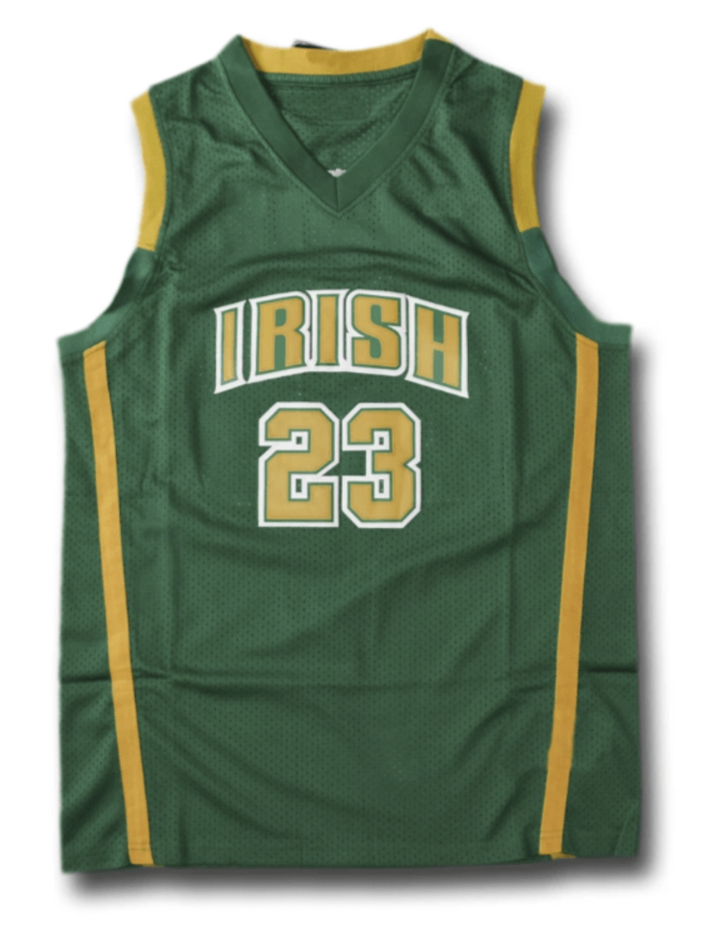 LeBron James #23 St. Vincent-St. Mary High School Jersey (Green) sports jersey product view 2