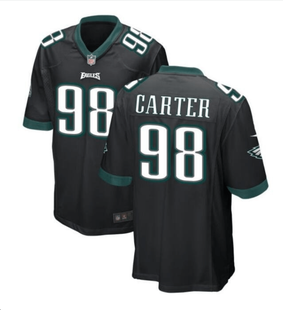 Jalen Carter Philadelphia Eagles Jersey football jersey product view 1