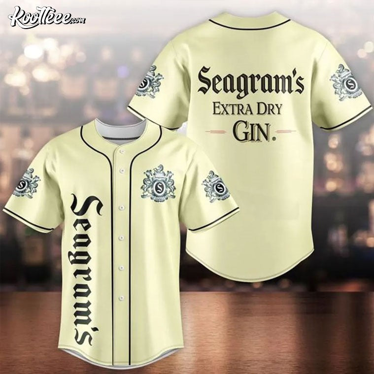 Seagrams Gin Extra Dry Baseball Jersey Unisex T-shirt, Sweatshirt, Hoodie, Long Sleeve Tee - T-Shirt, Sweatshirt, Hoodie