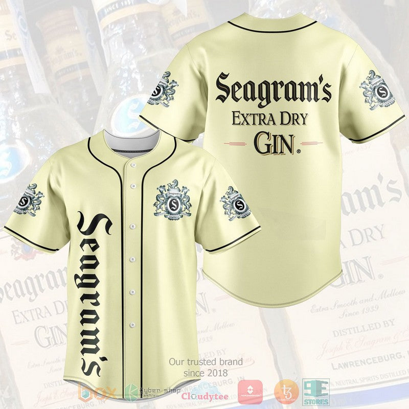 Seagram's Extra Dry Gin Baseball shirt Unisex T-shirt, Sweatshirt, Hoodie, Long Sleeve Tee - T-Shirt, Sweatshirt, Hoodie