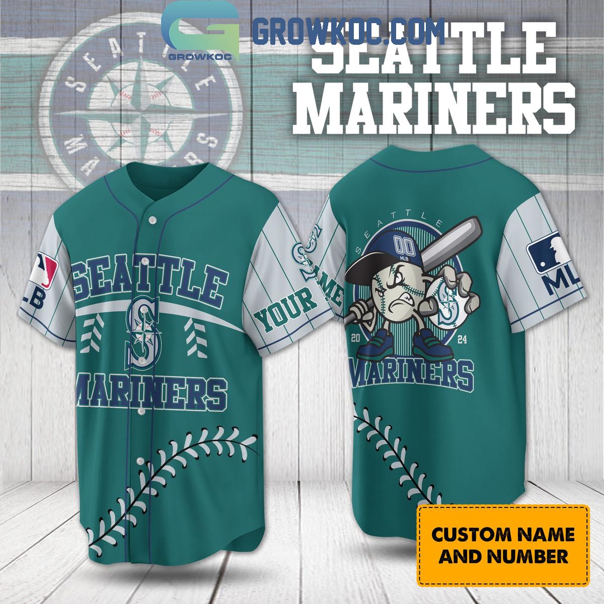 Seatle Mariners 2024 Baseball Fan Love Personalized Baseball Jersey Unisex T-shirt, Sweatshirt, Hoodie, Long Sleeve Tee - T-Shirt, Sweatshirt, Hoodie
