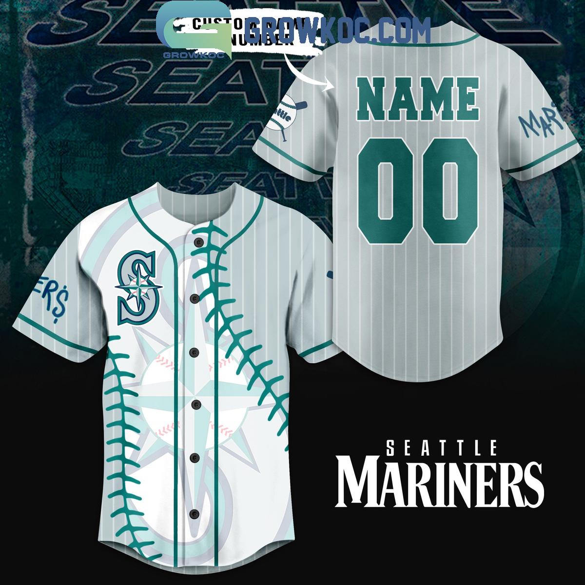 Seattle Mariners Baseball Fan Love Personalized Baseball Jersey Unisex T-shirt, Sweatshirt, Hoodie, Long Sleeve Tee - T-Shirt, Sweatshirt, Hoodie