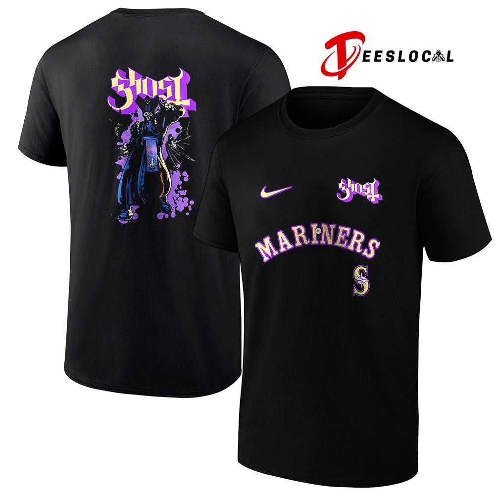 Seattle Mariners MLB Ghost Band world tour art shirt Unisex T-shirt, Sweatshirt, Hoodie, Long Sleeve Tee - T-Shirt, Sweatshirt, Hoodie