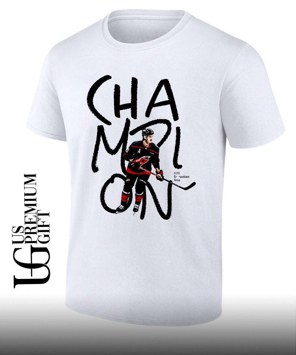 Sebastian Aho 2026 Stanley Cup Champion Carolina Hurricanes hockey shirt Unisex T-shirt, Sweatshirt, Hoodie, Long Sleeve Tee - T-Shirt, Sweatshirt, Hoodie