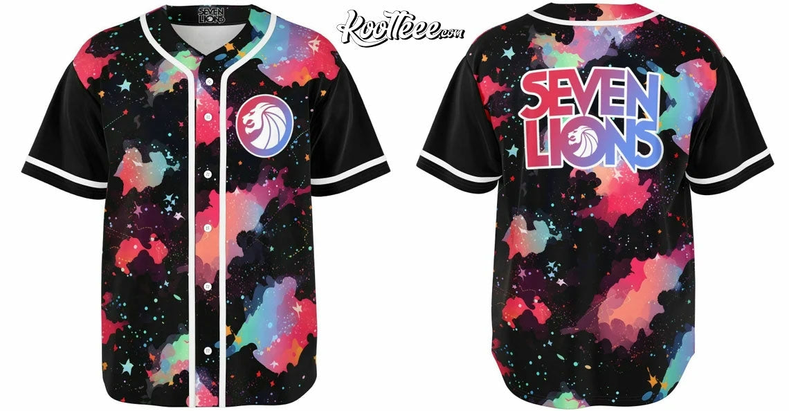 Seven Lions EDM Galaxy Baseball Jersey Unisex T-shirt, Sweatshirt, Hoodie, Long Sleeve Tee - T-Shirt, Sweatshirt, Hoodie