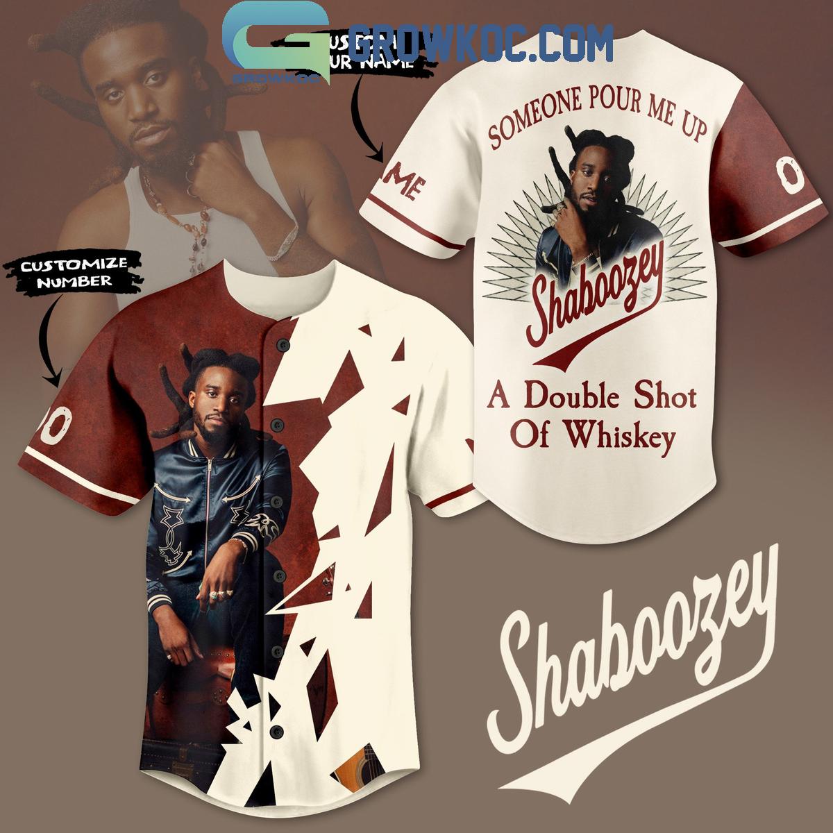 Shaboozey Someone Pour Me Up Whiskey Personalized Baseball Jersey Unisex T-shirt, Sweatshirt, Hoodie, Long Sleeve Tee - T-Shirt, Sweatshirt, Hoodie