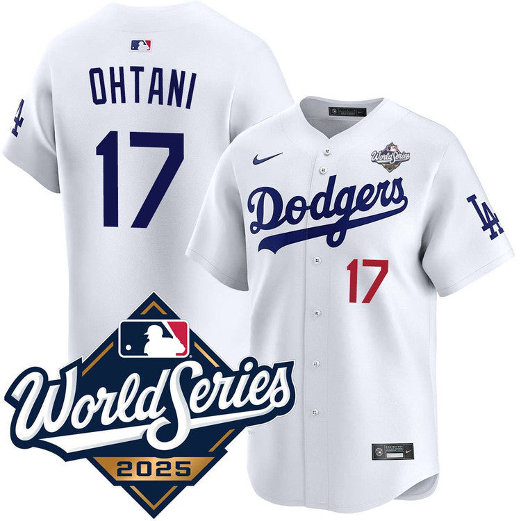 Shohei Ohtani Los Angeles Dodgers Home Limited 2025 World Series Jersey - White baseball jersey product view 1