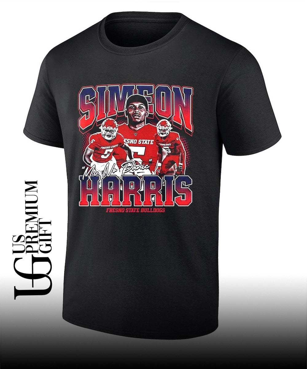 Simeon Harris Fresno State Bulldogs Mr No Panic shirt Unisex T-shirt, Sweatshirt, Hoodie, Long Sleeve Tee - T-Shirt, Sweatshirt, Hoodie
