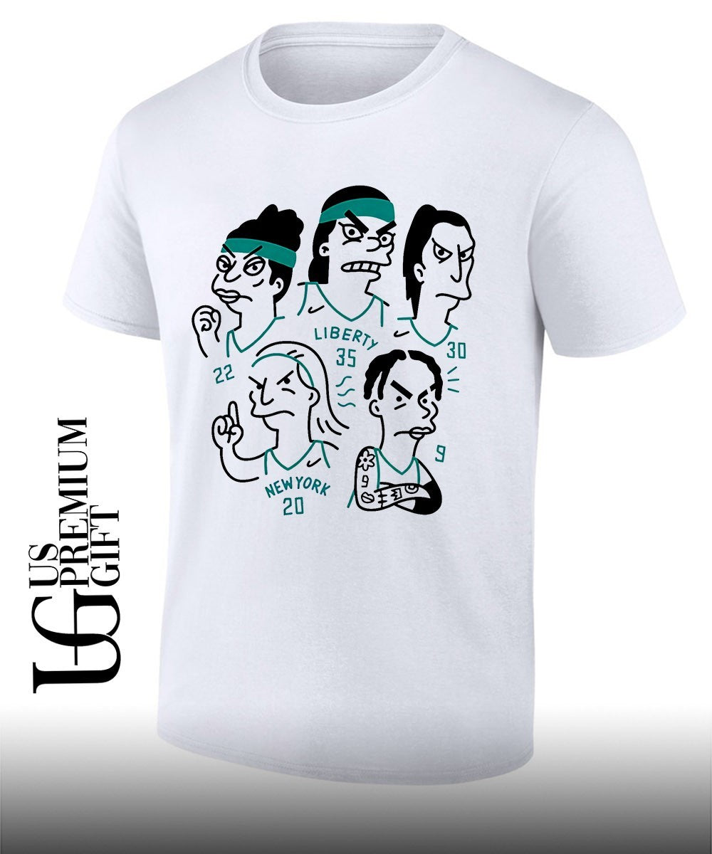 Simpson New York Liberty players cartoon shirt Unisex T-shirt, Sweatshirt, Hoodie, Long Sleeve Tee - T-Shirt, Sweatshirt, Hoodie