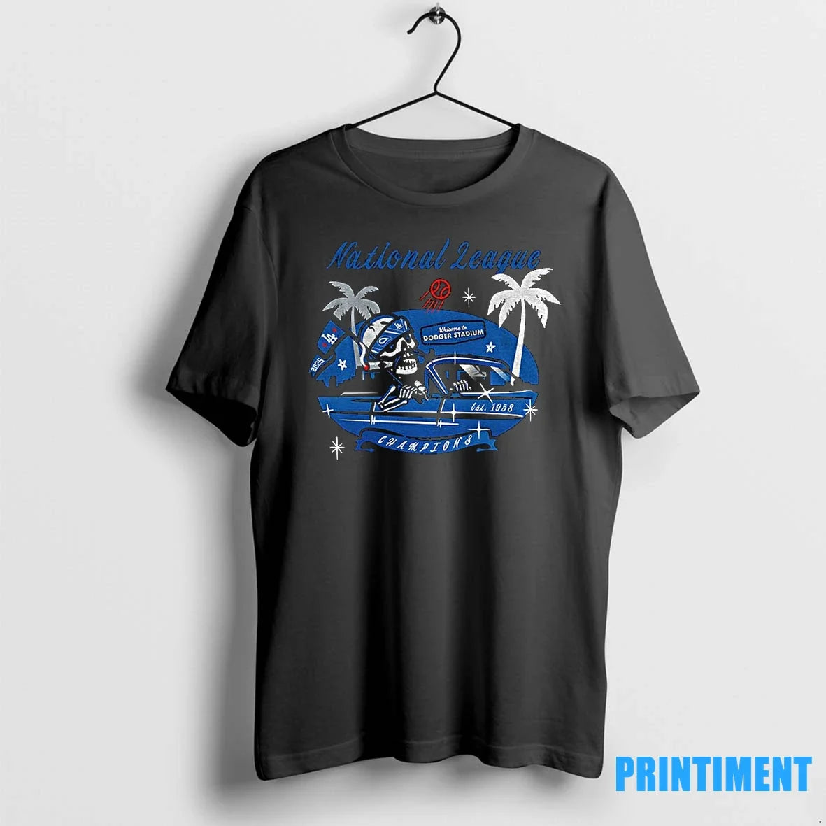 Skeleton Fan Los Angeles Dodgers Welcome Dodgers Stadium National League Est 1958 Champions T-Shirts, Hoodie, Sweatshirt - T-Shirt, Sweatshirt, Hoodie