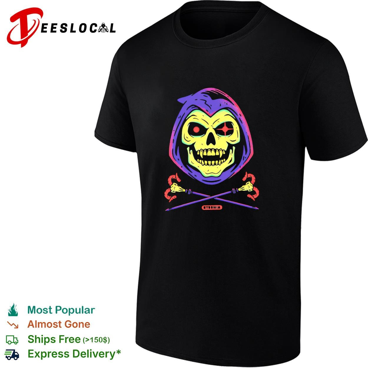 Skeletor from Masters of the Universe shirt Unisex T-shirt, Sweatshirt, Hoodie, Long Sleeve Tee - T-Shirt, Sweatshirt, Hoodie