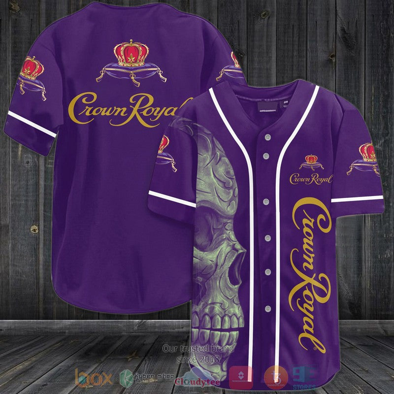 Skull Crown Royal dark purple Baseball shirt Unisex T-shirt, Sweatshirt, Hoodie, Long Sleeve Tee - T-Shirt, Sweatshirt, Hoodie