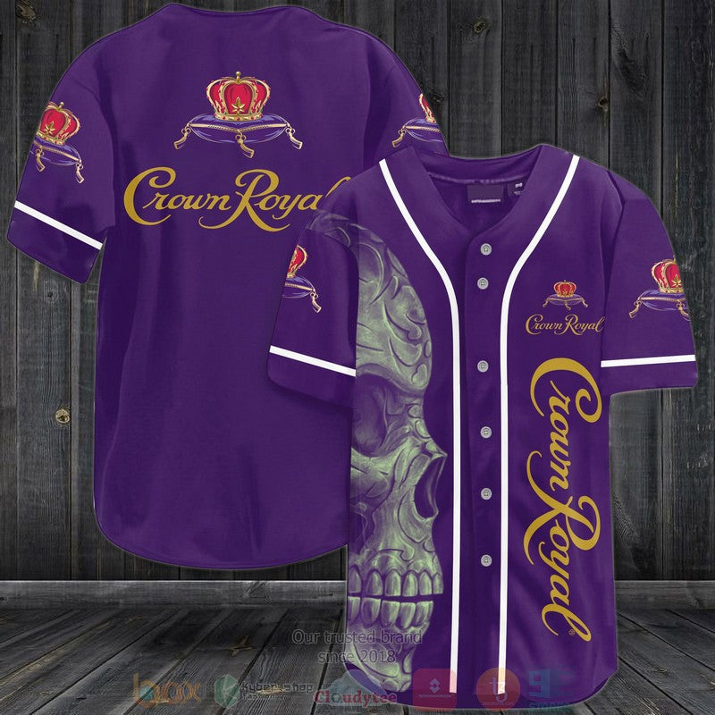 Skull Crown Royal purple Baseball shirt Unisex T-shirt, Sweatshirt, Hoodie, Long Sleeve Tee - T-Shirt, Sweatshirt, Hoodie