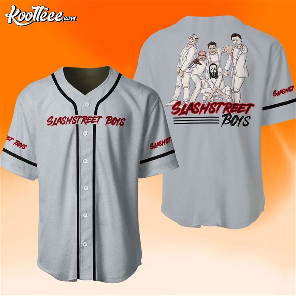 Slashstreet Boys Halloween Horror Movie Baseball Jersey Unisex T-shirt, Sweatshirt, Hoodie, Long Sleeve Tee - T-Shirt, Sweatshirt, Hoodie