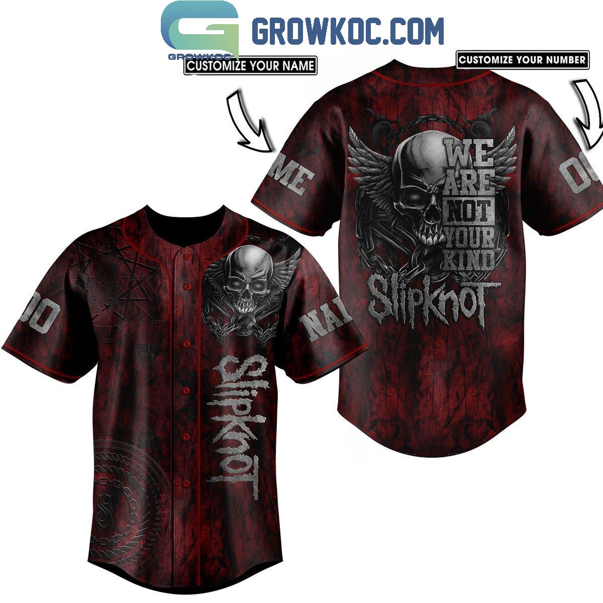 Slipknot We Are Not Your Kind Fan Personalized Baseball Jersey Unisex T-shirt, Sweatshirt, Hoodie, Long Sleeve Tee - T-Shirt, Sweatshirt, Hoodie