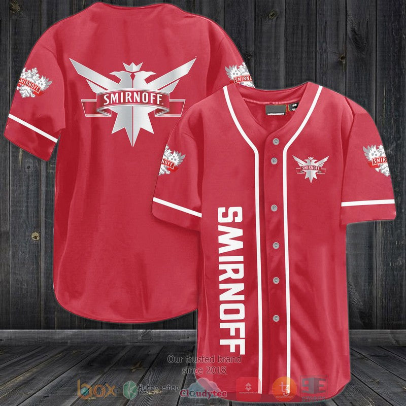 Smirnoff Vodka red Baseball shirt Unisex T-shirt, Sweatshirt, Hoodie, Long Sleeve Tee - T-Shirt, Sweatshirt, Hoodie