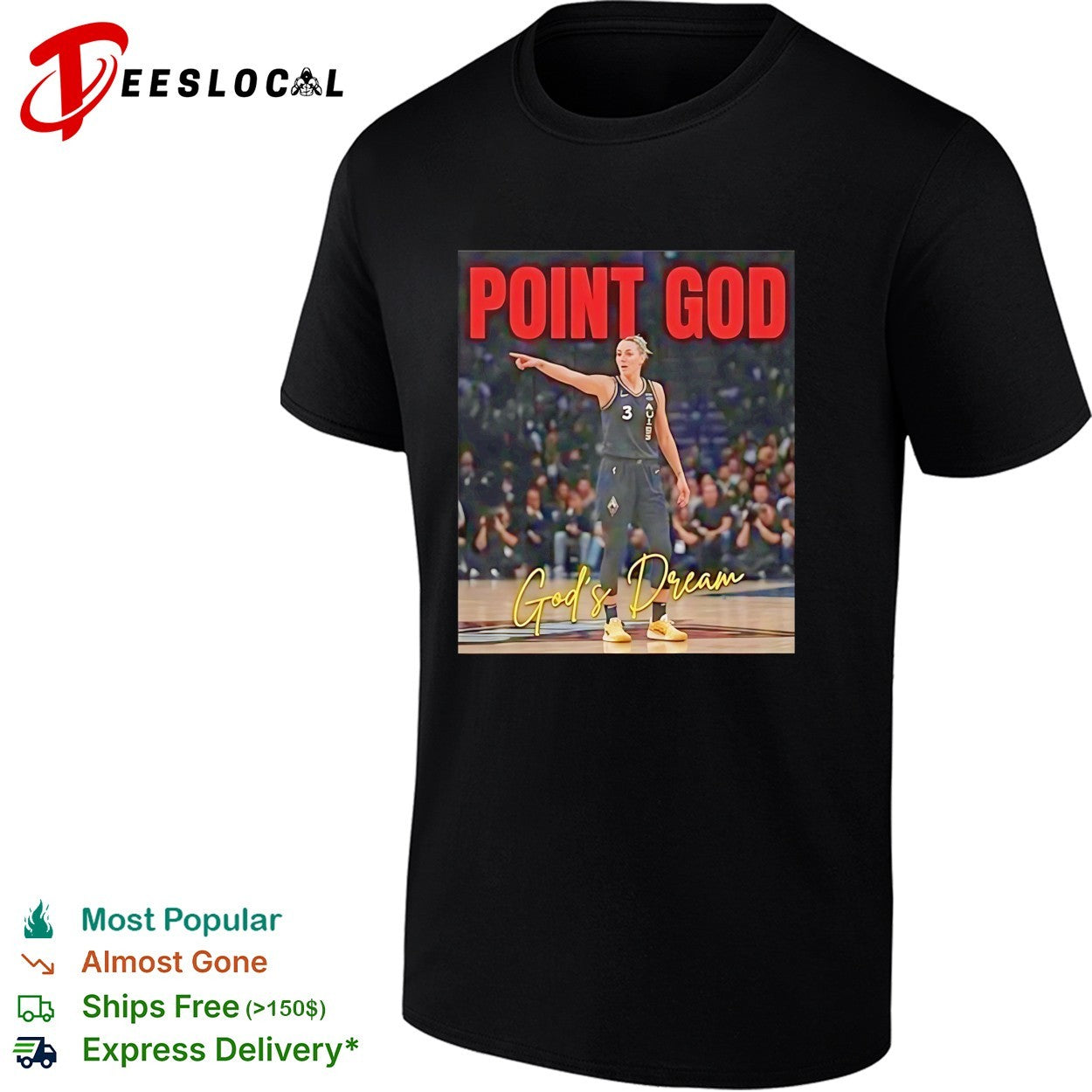 Sophie Cunningham Indiana Fever point god gods dream shirt Unisex T-shirt, Sweatshirt, Hoodie, Long Sleeve Tee - T-Shirt, Sweatshirt, Hoodie