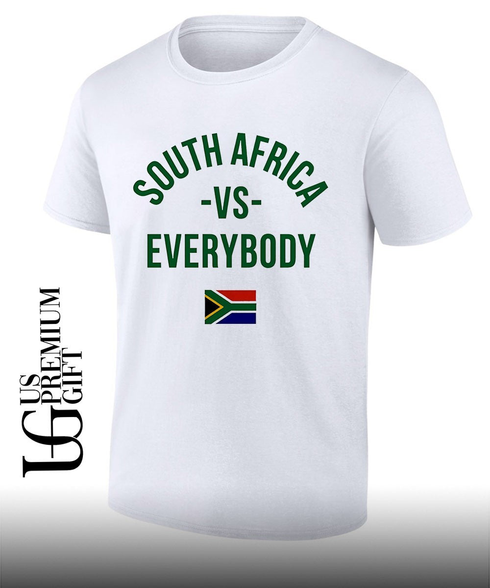 South Africa vs Everybody Patriotic flag shirt Unisex T-shirt, Sweatshirt, Hoodie, Long Sleeve Tee - T-Shirt, Sweatshirt, Hoodie