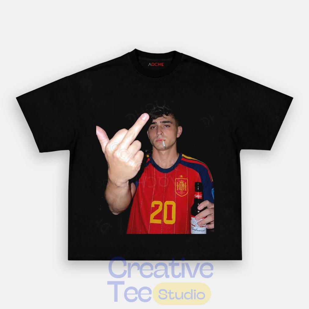 Spain Football Pedri Smoke & Beer Graphic Tee Unisex T-shirt, Sweatshirt, Hoodie, Long Sleeve Tee - T-Shirt, Sweatshirt, Hoodie