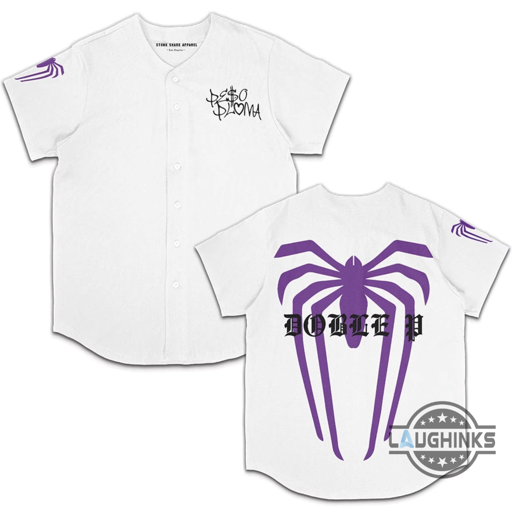 Spider Peso Pluma Shirt All Over Printed Baseball Jersey Shirt NEW Unisex T-shirt, Sweatshirt, Hoodie, Long Sleeve Tee - T-Shirt, Sweatshirt, Hoodie