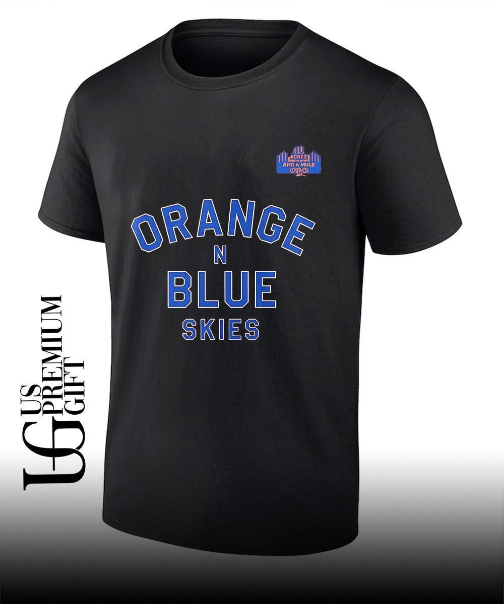 Spike Lee wearing Orange and Blue Skies 2026 Knicks Game 4 shirt Unisex T-shirt, Sweatshirt, Hoodie, Long Sleeve Tee - T-Shirt, Sweatshirt, Hoodie