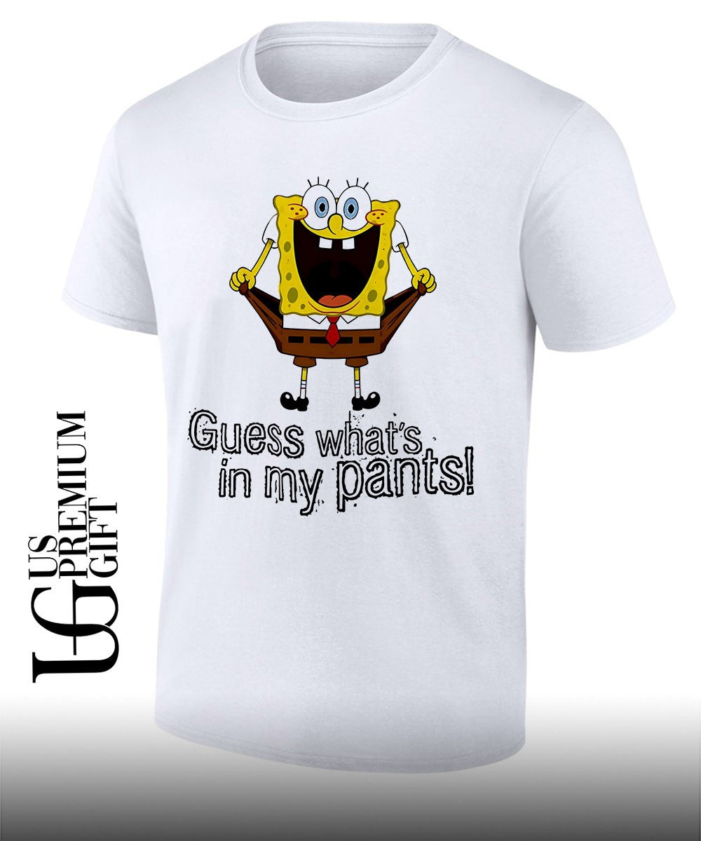 SquarePants guess whats in my pants cartoon shirt Unisex T-shirt, Sweatshirt, Hoodie, Long Sleeve Tee - T-Shirt, Sweatshirt, Hoodie