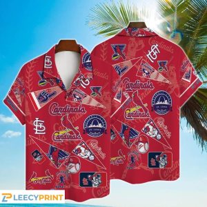 St Louis Cardinals MLB Logo 3D Print Hawaiian Shirt, Cardinals Hawaiian Shirt Unisex T-shirt, Sweatshirt, Hoodie, Long Sleeve Tee - T-Shirt, Sweatshirt, Hoodie