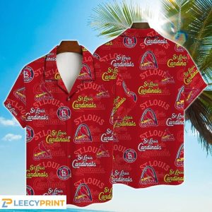 St Louis Cardinals MLB Simple Pattern 3D Hawaiian Shirt, Cardinals Hawaiian Shirt Unisex T-shirt, Sweatshirt, Hoodie, Long Sleeve Tee - T-Shirt, Sweatshirt, Hoodie